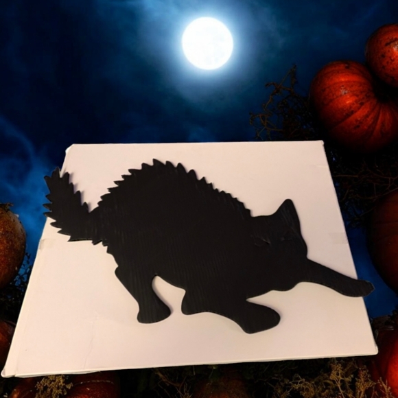 Halloween Decorations - Scary Black Plastic Silhouettes Yard Stakes, New - Picture 9 of 12